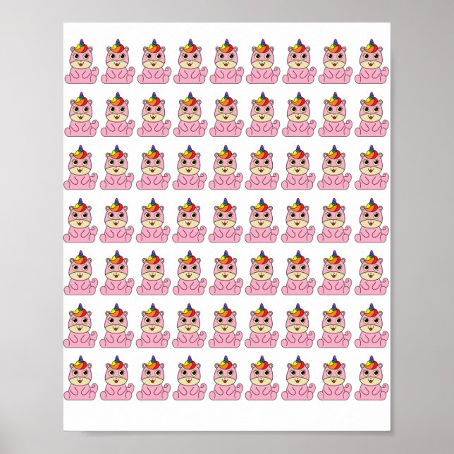 Unicorn Is A Nice Design Poster (Front)