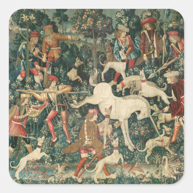 UNICORN IS FOUND / Dogs and Other Animals Square Sticker (Front)