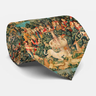 UNICORN IS FOUND / Fountain and Other Animals Tie