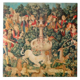 UNICORN IS FOUND / Fountain and Other Animals Tile