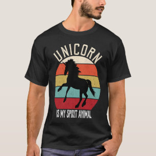 Unicorn is My Spirit Animal Men Women Kids Girls T-Shirt