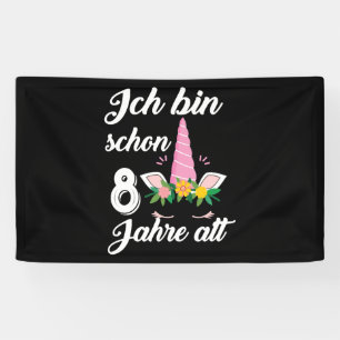 Unicorn I've been Unicorn Birthday for 8 years Banner