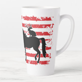Unicorn, Jackalope, Bigfoot and the American Flag Latte Mug