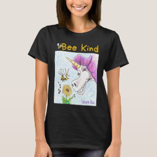 Unicorn Jazz Bee ing Happy Bee Kind T-Shirt