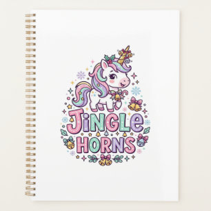 Unicorn Jingle Horns Charming Apparel Graphic_1 Planner