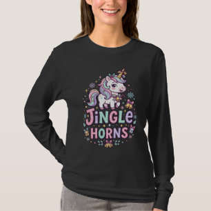 Unicorn Jingle Horns Charming Apparel Graphic_1 T-Shirt