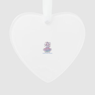 Unicorn Karaoke Night Bold Typography Product Grap Ornament