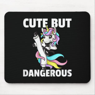 Unicorn Karate Gift Girl Taekwondo Jiu Jitsu Mma B Mouse Mat