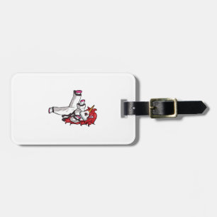 Unicorn Karate Girl Taekwondo Jiu Jitsu MMA BJJ T- Luggage Tag