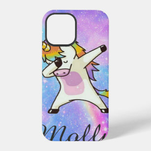Unicorn Kawaii Cute Rainbow Gift Custom Text iPhone 12 Pro Case