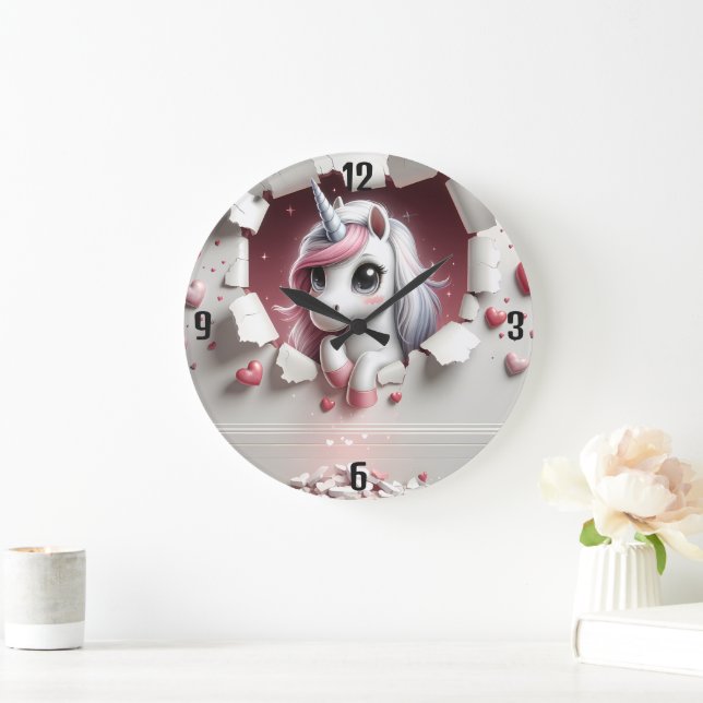 Unicorn Keep or create your own :-) large clock (Home)