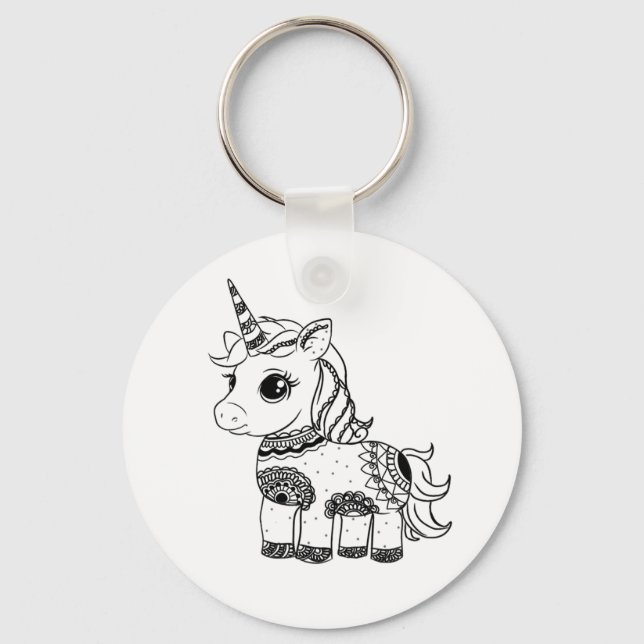 Unicorn  key ring (Front)