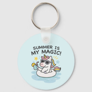 Unicorn key "Summer is my magic! Ring