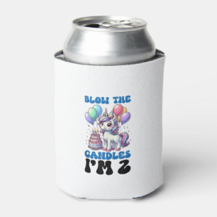 Unicorn Kids 2nd Birthday Party Boy 2 Year Old Bda Can Cooler