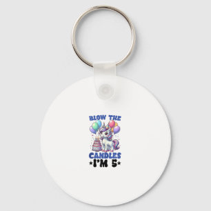 Unicorn Kids 5th Birthday Party Boy 5 Year Old Bda Key Ring