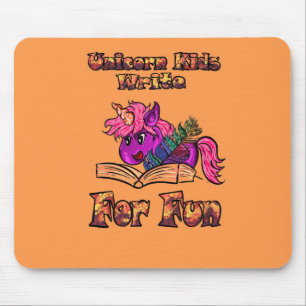 Unicorn Kids Write For Fun Mouse Mat