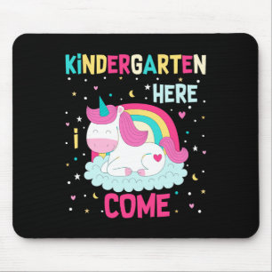 Unicorn Kindergarten Here I Come School Kindergart Mouse Mat