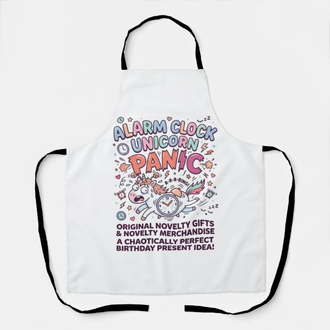 Unicorn Kingdom Guard Adorable Vector Design_1 Apron (Front)