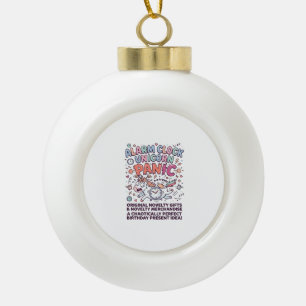 Unicorn Kingdom Guard Adorable Vector Design_1 Ceramic Ball Christmas Ornament