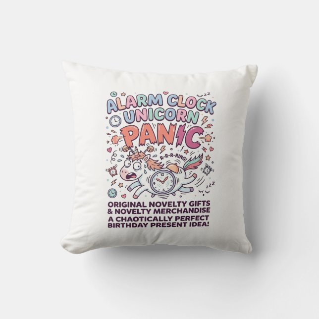 Unicorn Kingdom Guard Adorable Vector Design_1 Cushion (Front)
