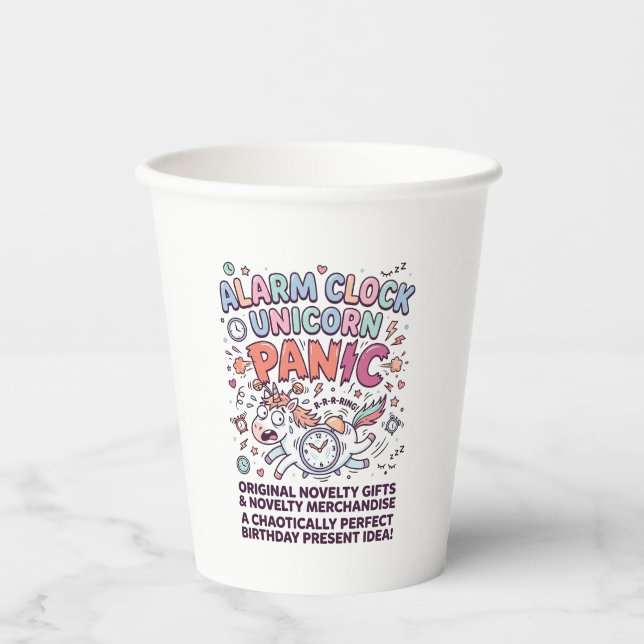 Unicorn Kingdom Guard Adorable Vector Design_1 Paper Cups (Front)