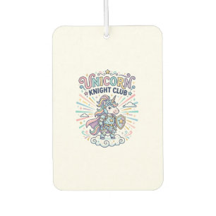 Unicorn Knight Club Print Ready Apparel Graphic_1 Car Air Freshener