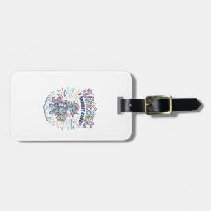 Unicorn Knight Club Print Ready Apparel Graphic_1 Luggage Tag