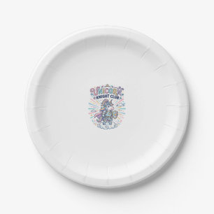 Unicorn Knight Club Print Ready Apparel Graphic_1 Paper Plate