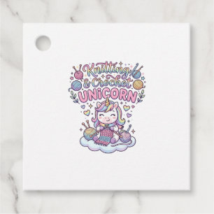 Unicorn Knitting Crochet Unicorn Adorable Typograp Favour Tags