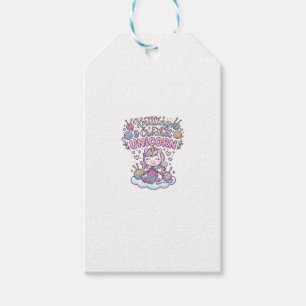 Unicorn Knitting Crochet Unicorn Adorable Typograp Gift Tags