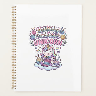 Unicorn Knitting Crochet Unicorn Adorable Typograp Planner