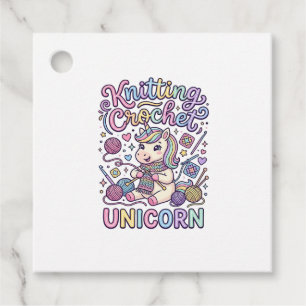 Unicorn Knitting Crochet Unicorn Charming White Ba Favour Tags