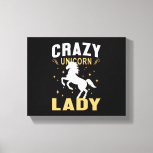 Unicorn Lady Canvas Print