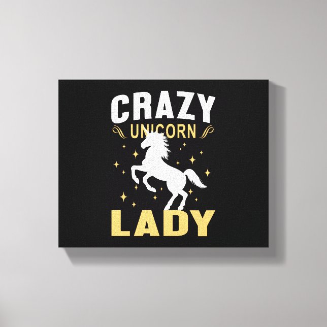 Unicorn Lady  Canvas Print (Front)