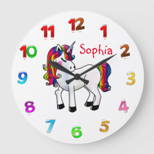 Unicorn Large Clock