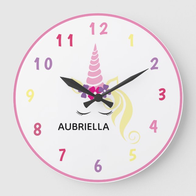 Unicorn Large Clock (Front)