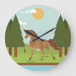 Unicorn Large Clock