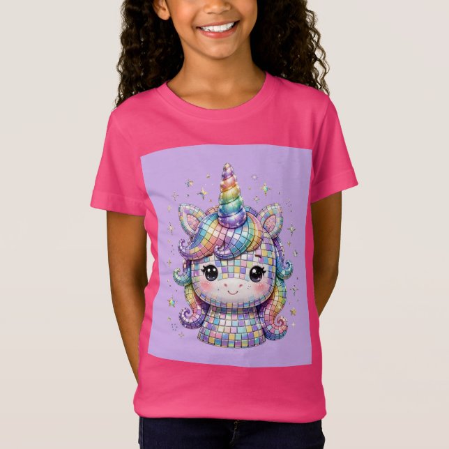 Unicorn - lavender background T-Shirt (Front)