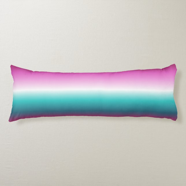 unicorn lavender teal ombre turquoise mermaid body cushion (Front)