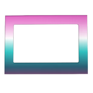 unicorn lavender teal ombre turquoise mermaid magnetic frame