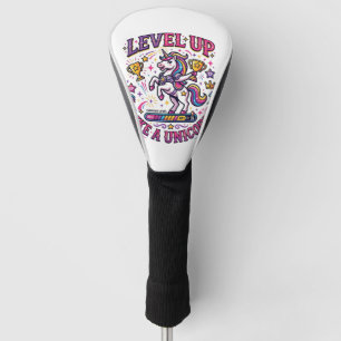 Unicorn Level Up Like a Unicorn Commercial Cute Gi Golf Head Cover