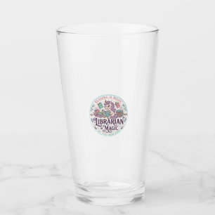 Unicorn Librarian of Magic Original Product Graphi Glass