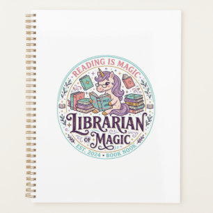 Unicorn Librarian of Magic Original Product Graphi Planner