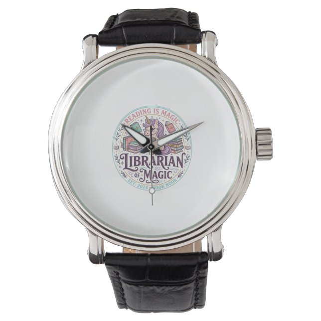 Unicorn Librarian of Magic Original Product Graphi Watch (Front)