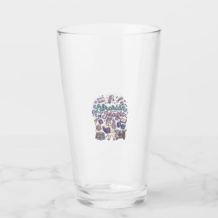 Unicorn Librarian of Magic Print Ready Apparel Gra Glass