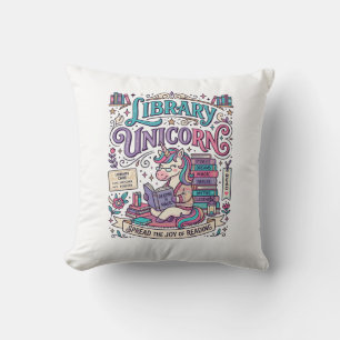 Unicorn Library Unicorn Colourful POD Artwork_1 Cushion