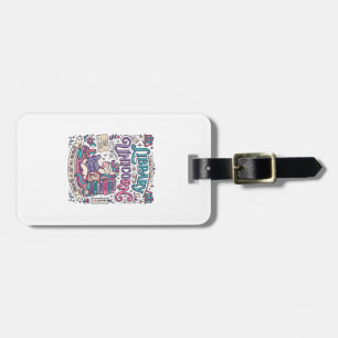 Unicorn Library Unicorn Colourful POD Artwork_1 Luggage Tag