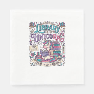 Unicorn Library Unicorn Colourful POD Artwork_1 Napkin