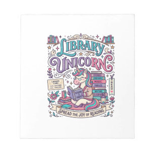 Unicorn Library Unicorn Colourful POD Artwork_1 Notepad