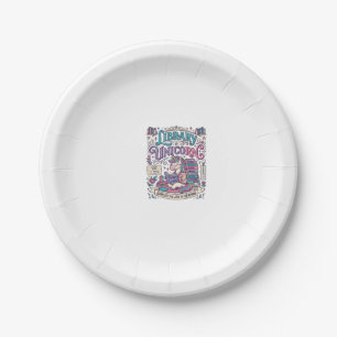 Unicorn Library Unicorn Colourful POD Artwork_1 Paper Plate